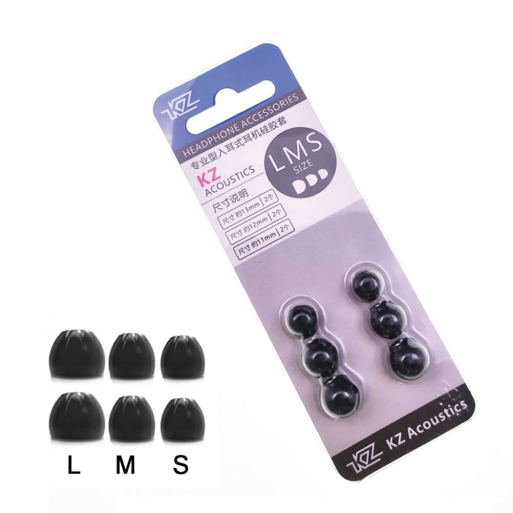 KZ - 3 Pair Star Line Silicone Eartips - Image 4