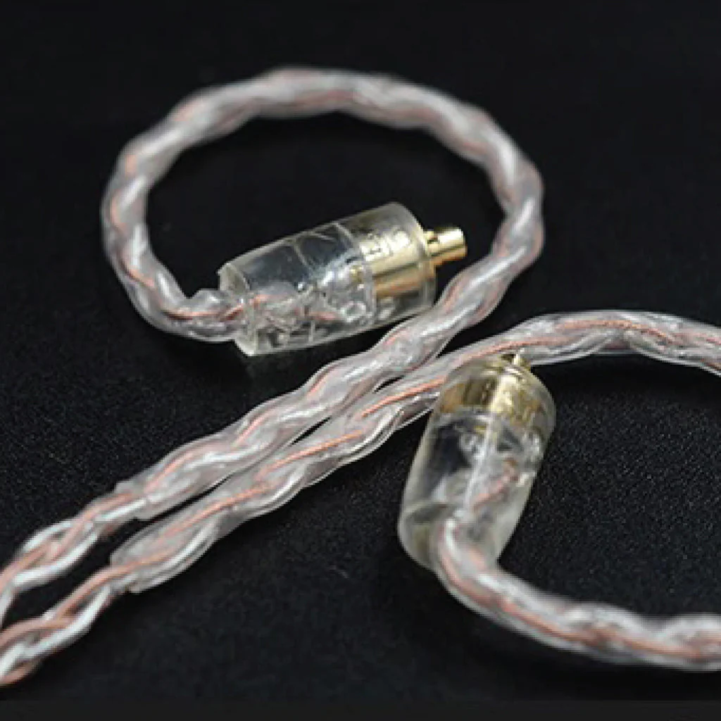 KZ - 4 Core Copper Silver Upgrade Cable For IEM - Image 5