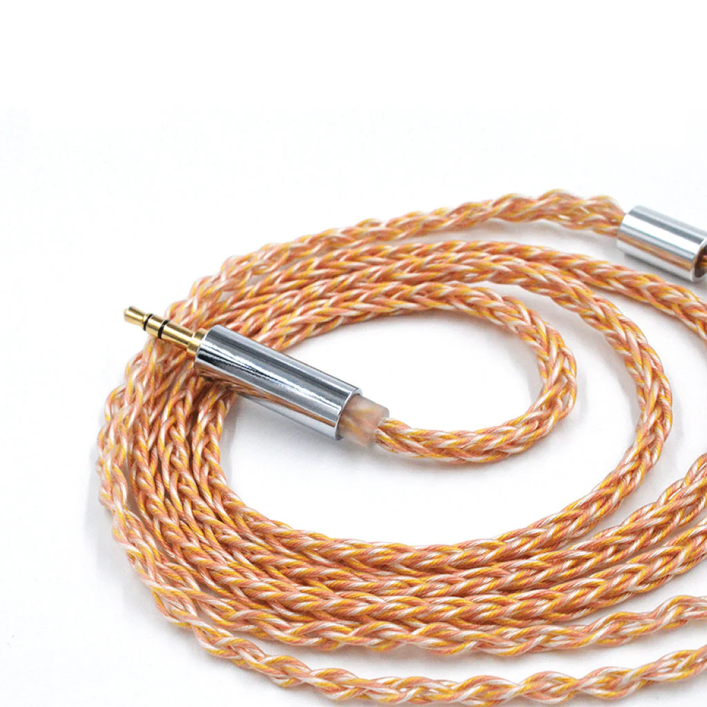 KZ - 8 Core Gold Silver Upgrade Cable For IEM - Image 4