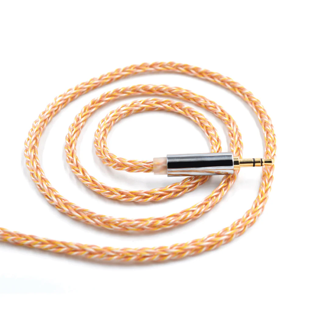 KZ - 8 Core Gold Silver Upgrade Cable For IEM - Image 5