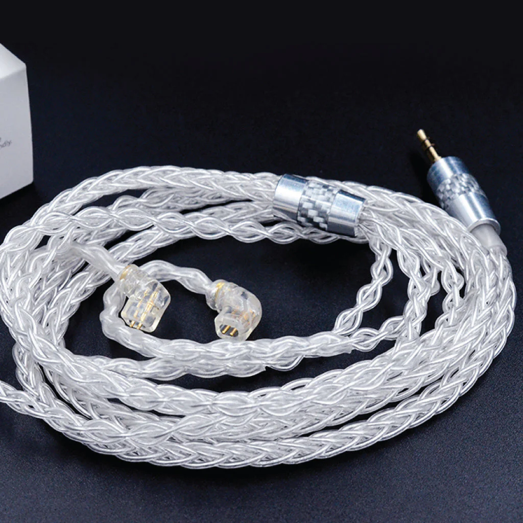 KZ - 8 Core Silver Plated Upgrade Cable for IEM - Image 10