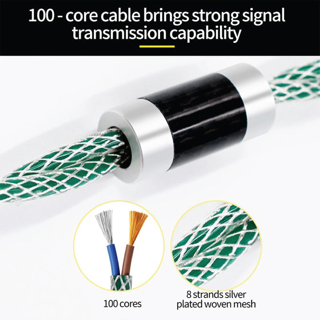 KZ - 90-11 OFC Silver Plated Upgrade Cable for IEM - Image 9
