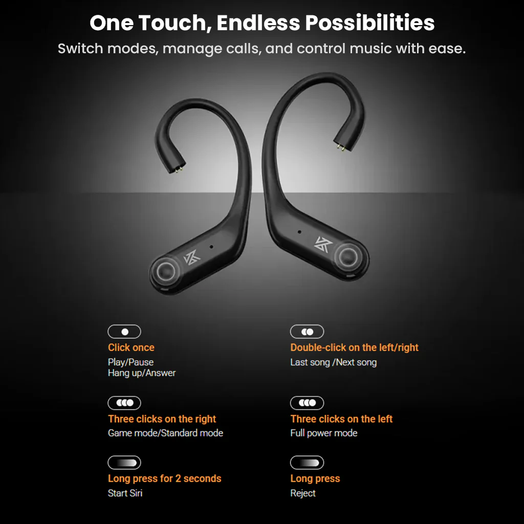 KZ- AE01 PRO TWS Bluetooth Adapter for IEMs - Image 14