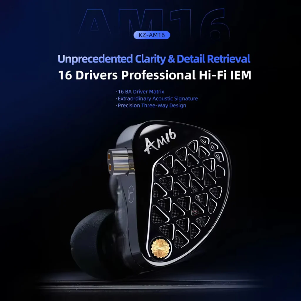 KZ - AM16 Sixteen Driver HiFi In-Ear Monitors - Image 5