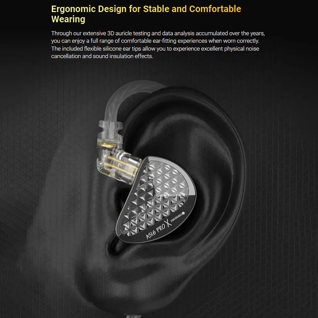 KZ AS16 Pro X 16 Balanced Armature Drivers IEM - Image 11
