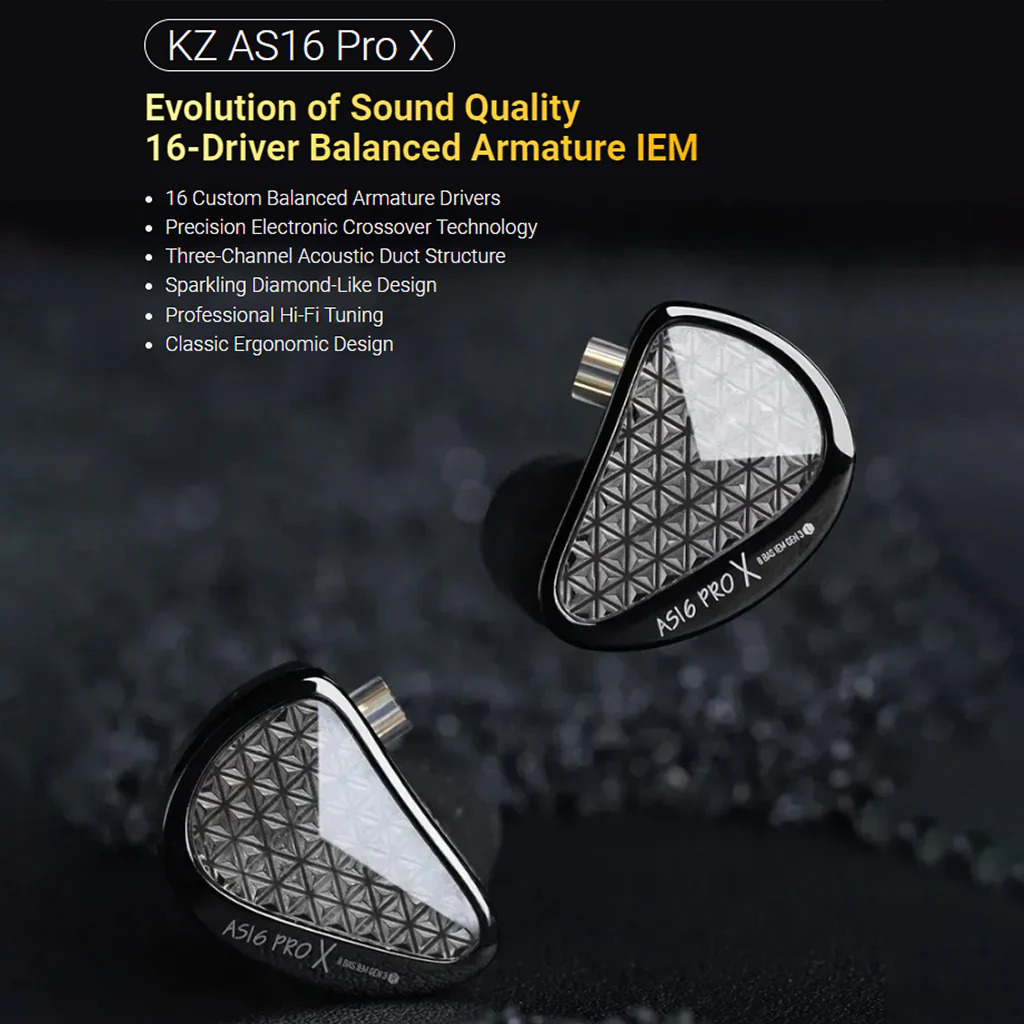 KZ AS16 Pro X 16 Balanced Armature Drivers IEM - Image 3