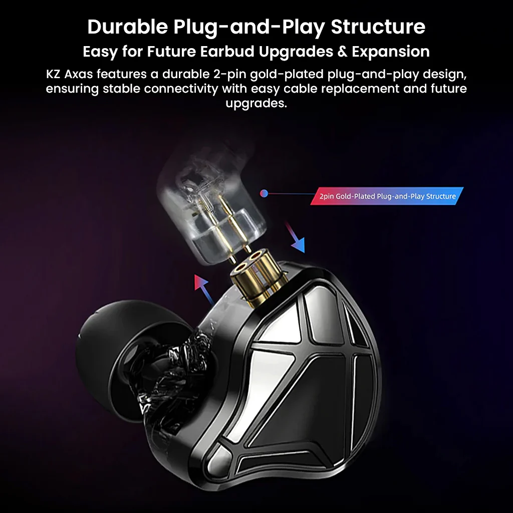 KZ - Axas Gaming IEM with DSP Sound Card & Dual Microphones - Image 17