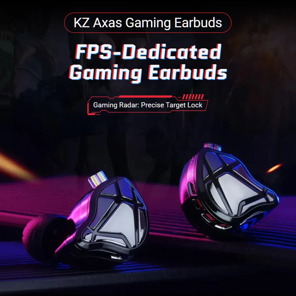 KZ - Axas Gaming IEM with DSP Sound Card & Dual Microphones - Image 4