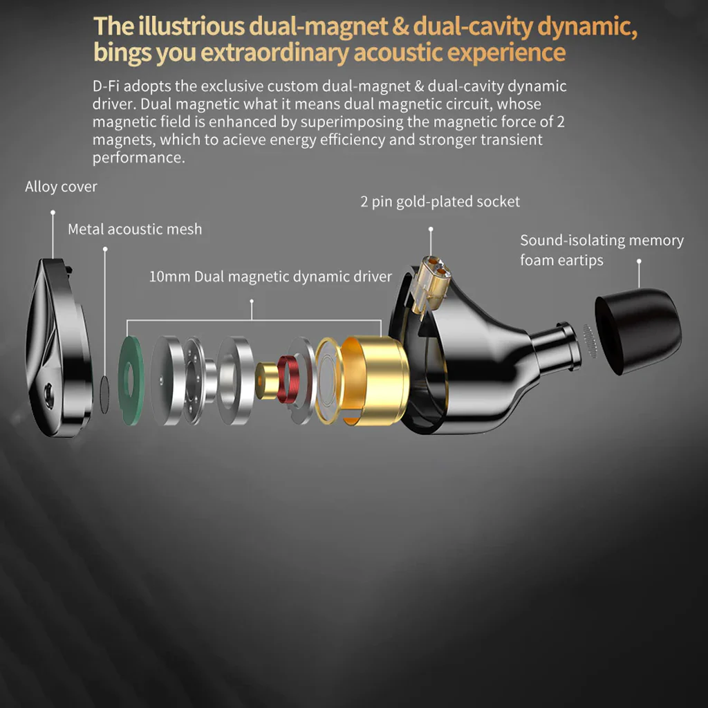 KZ-D-Fi Wired IEM With Mic - Image 7