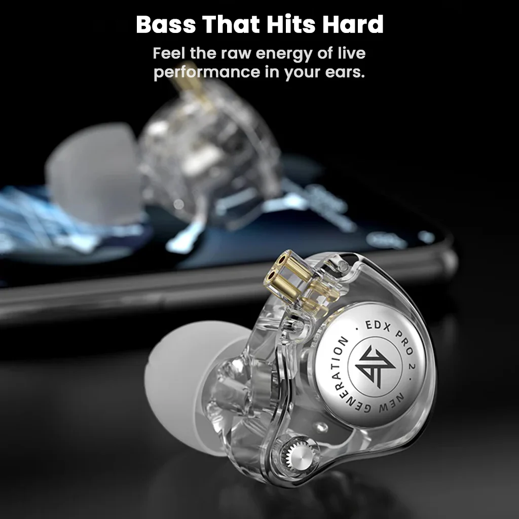 KZ - EDX Pro 2 Super Linear 10mm Dynamic Driver IEM - Image 3