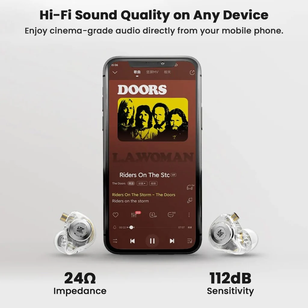 KZ - EDX Pro IEM with Dual Cable (3.5mm + Type C) with Mic - Image 5