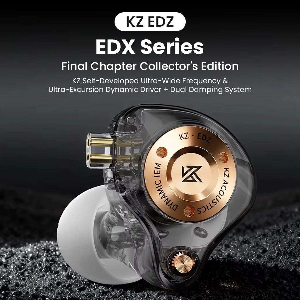 KZ- EDZ Ultra-Wide Frequency Dynamic Driver IEM - Image 2