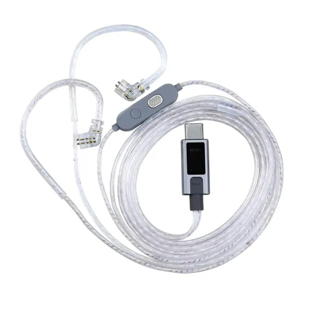 KZ- M2 Silver-Plated Upgrade Cable with Dual Mic