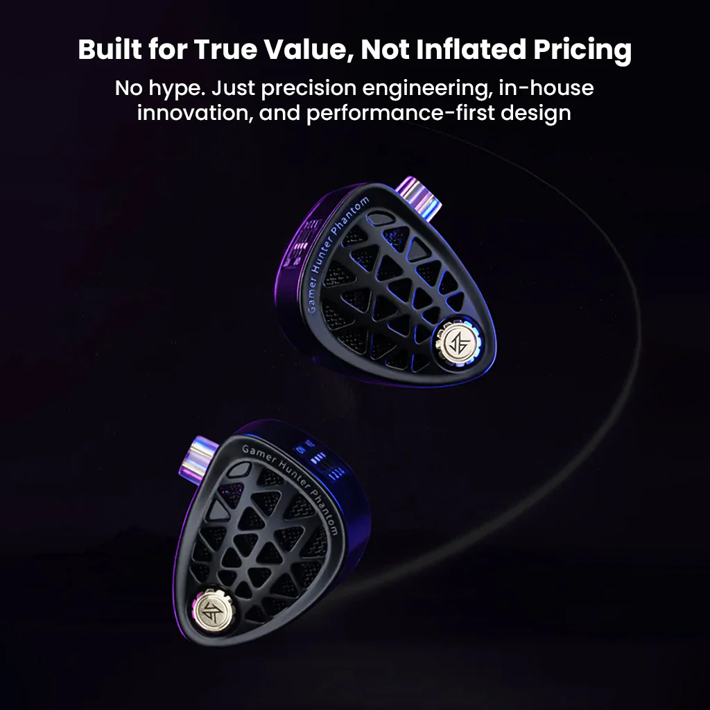 KZ- Phantom Dynamic Driver Flagship Esports Gaming In-Ear Monitor - Image 11