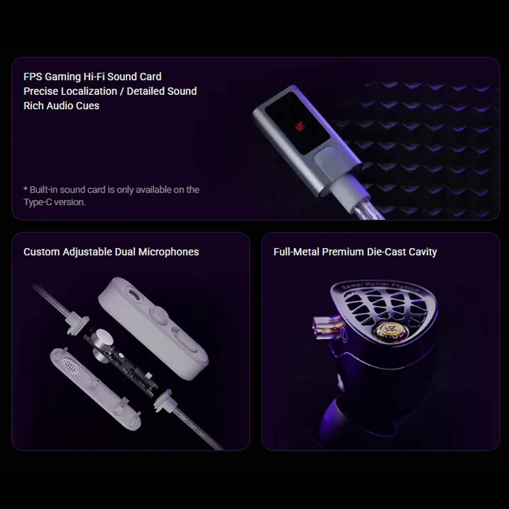 KZ- Phantom Dynamic Driver Flagship Esports Gaming In-Ear Monitor - Image 12