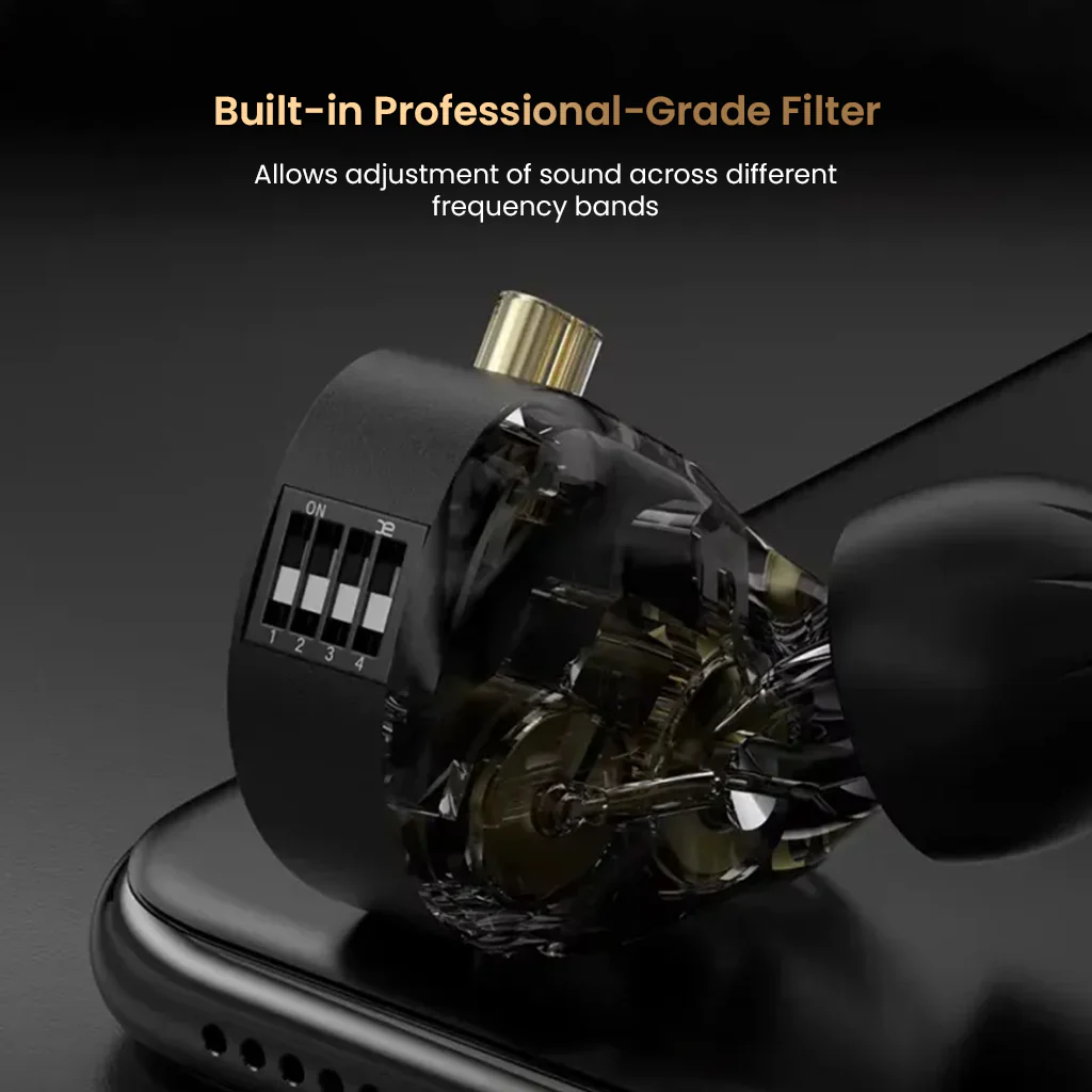 KZ- Pisces 10mm + 8mm Dual Dynamic Driver In-Ear Monitor - Image 11