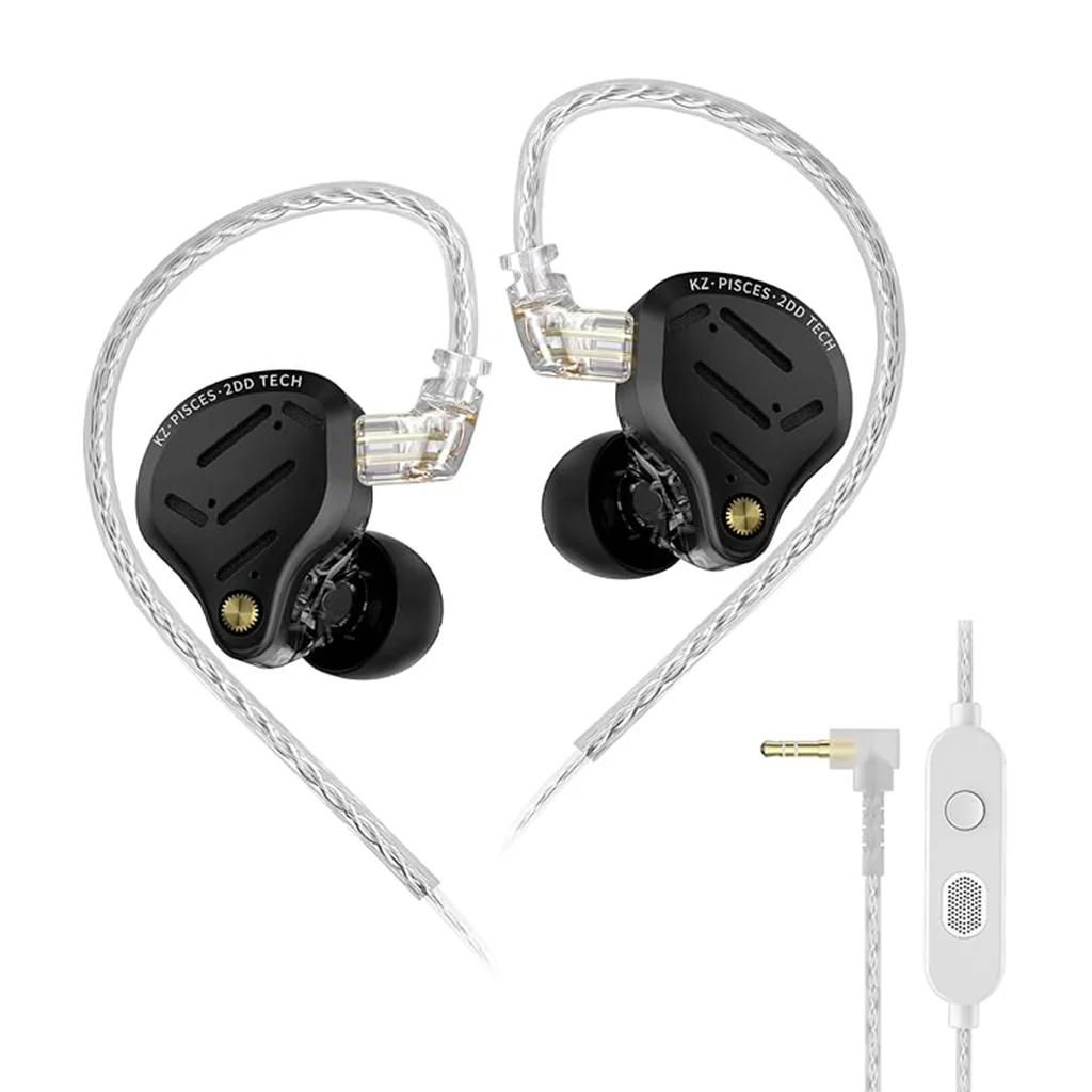 KZ- Pisces 10mm + 8mm Dual Dynamic Driver In-Ear Monitor - Image 16