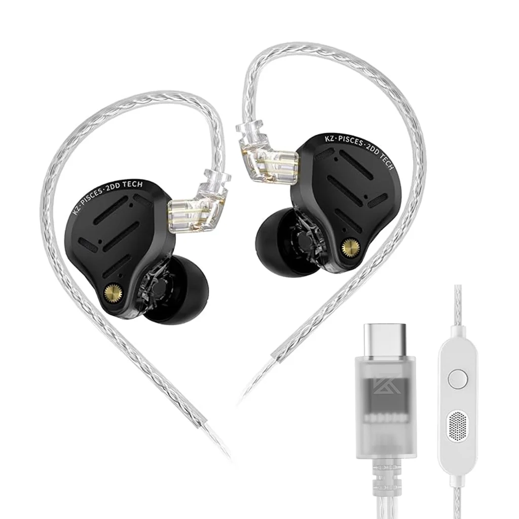 KZ- Pisces 10mm + 8mm Dual Dynamic Driver In-Ear Monitor - Image 19