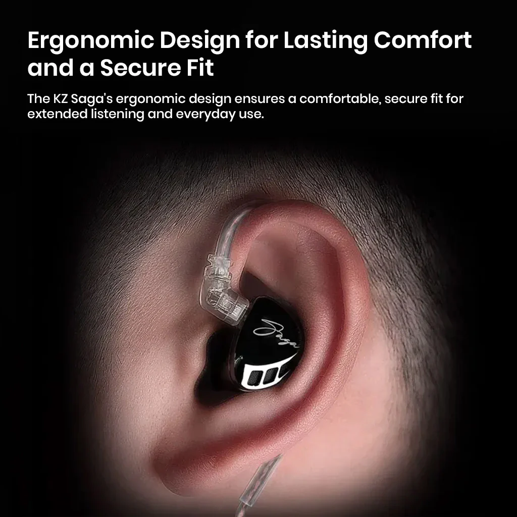KZ Saga Inner Magnetic Dynamic Driver IEM - Image 8