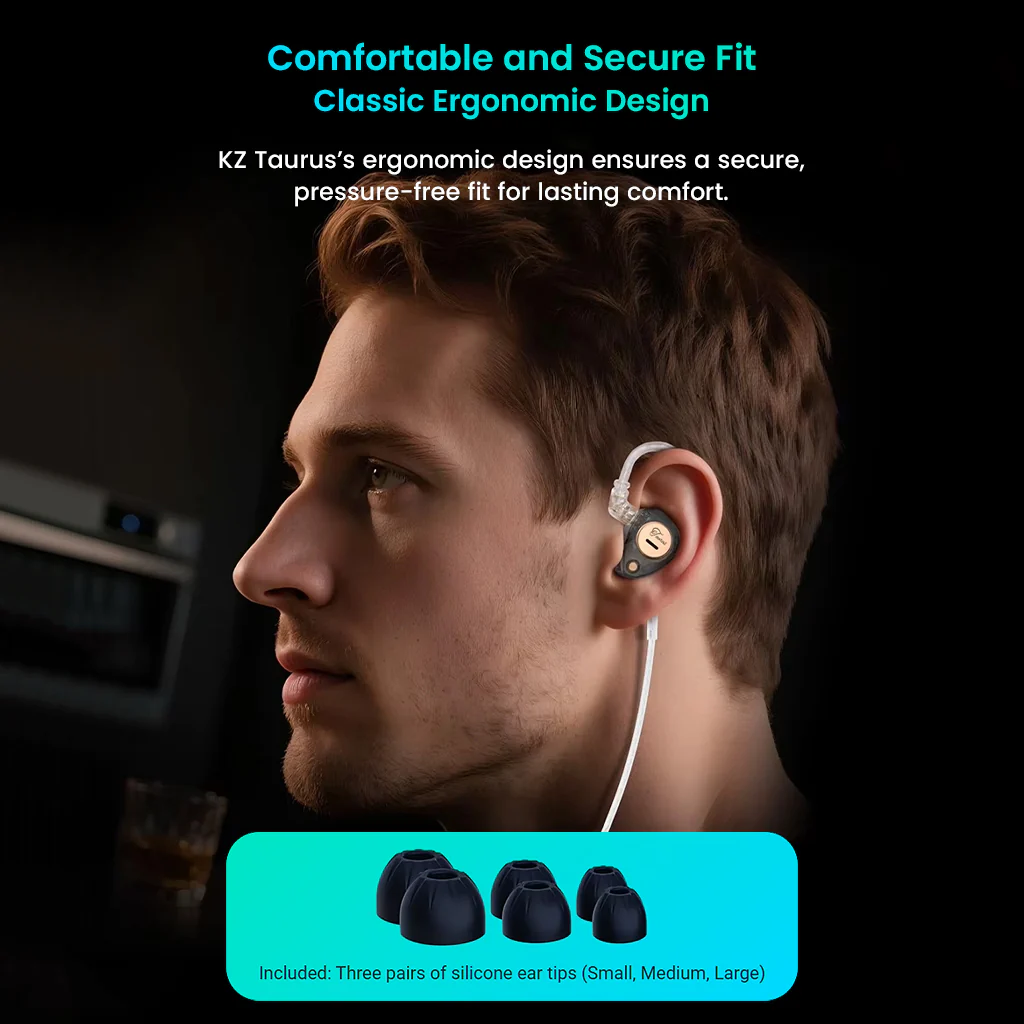 KZ- Taurus Dual 8mm Dynamic Drivers IEM - Image 10