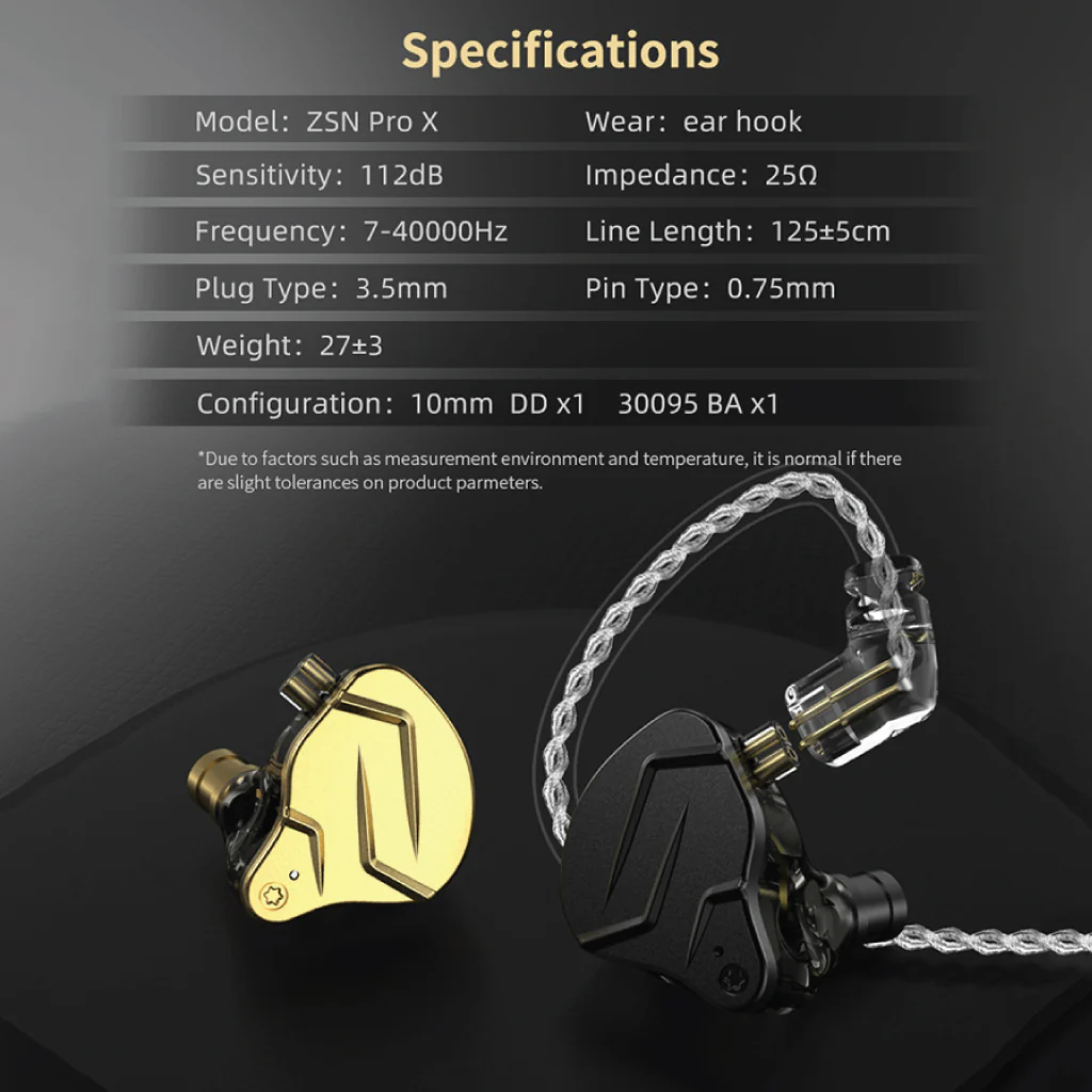 KZ - ZSN Pro X  1 DD + 1 BA Hybrid IEM - Image 30