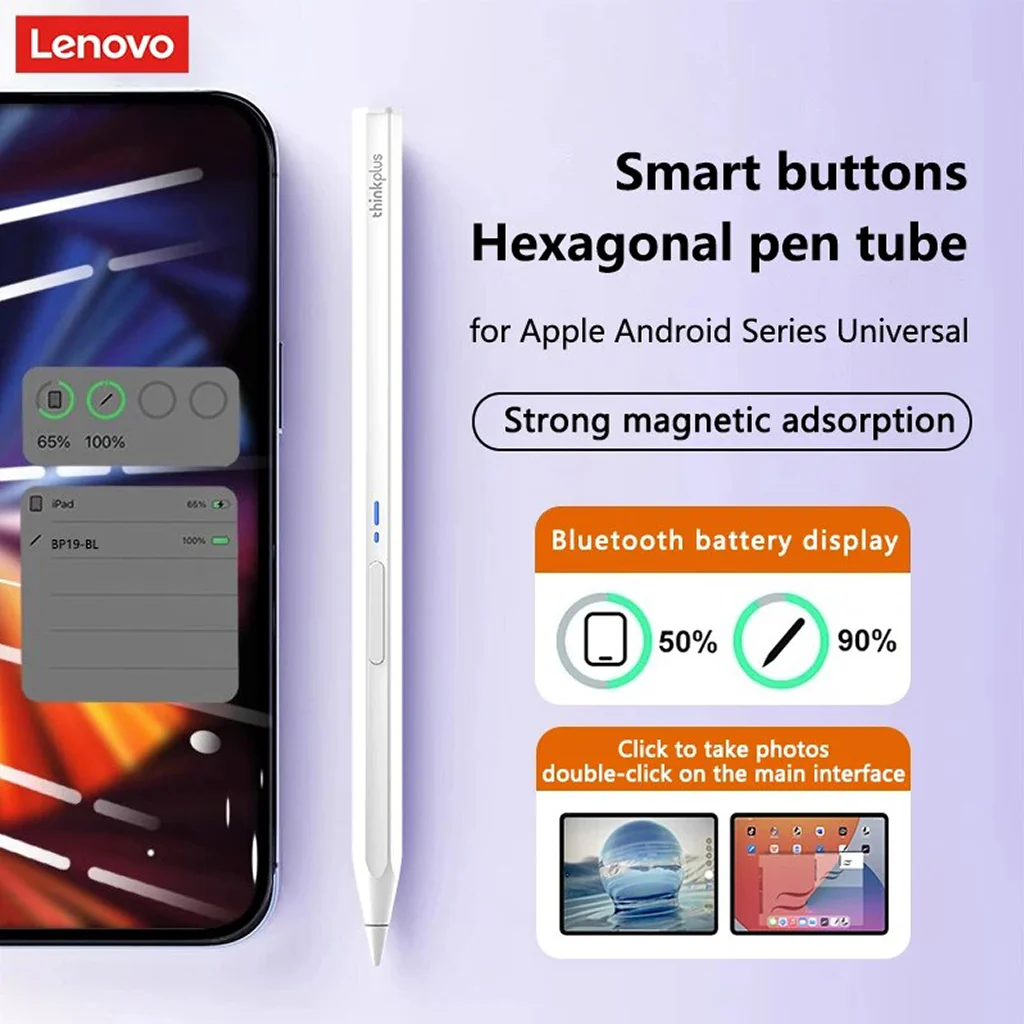 Lenovo Thinkplus BP19 Universal Stylus Pen For Capacitive Screens - Image 2