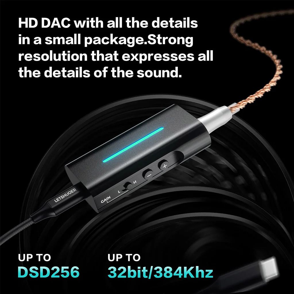 LETSHUOER - DT03 Portable Dac & Amp - Image 4