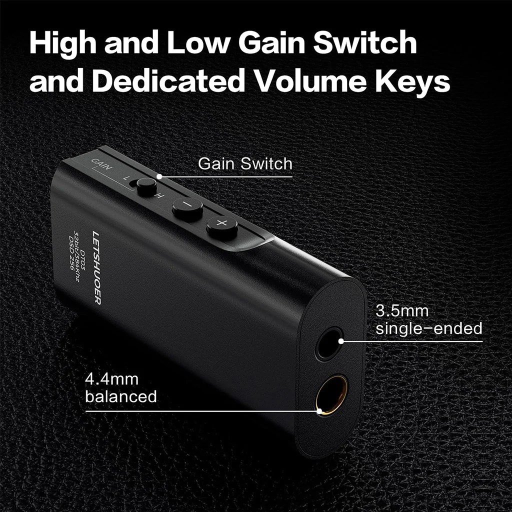 LETSHUOER - DT03 Portable Dac & Amp - Image 6