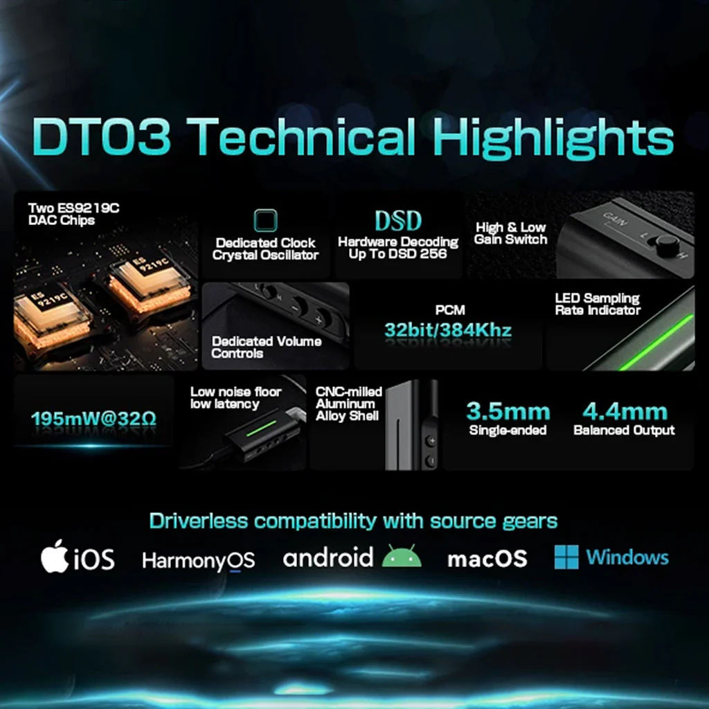 LETSHUOER - DT03 Portable Dac & Amp - Image 9