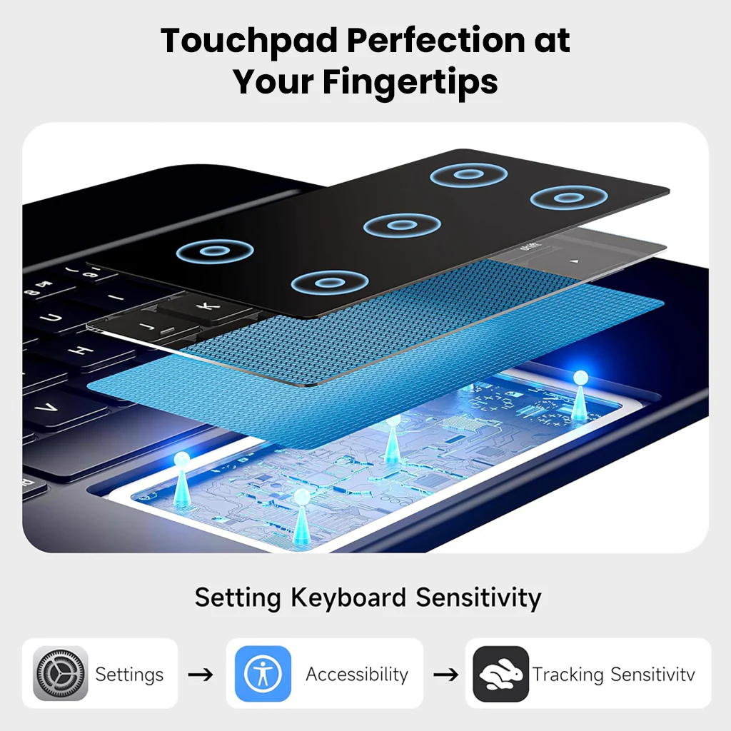 Magic Keyboard Case for iPad Pro 13 inch M5/M4 Floating Cantilever Stand - Image 10