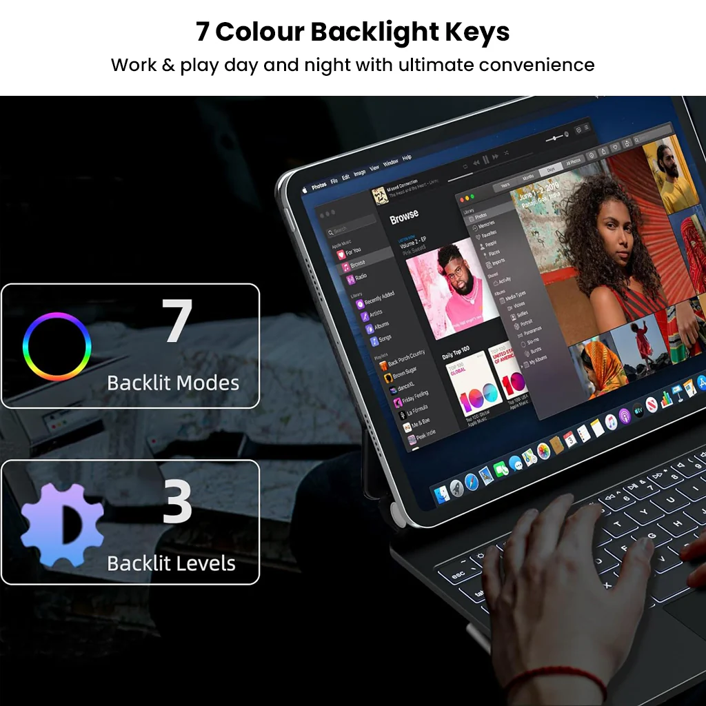 Magic Keyboard Case for iPad Pro 13 inch M5/M4 Floating Cantilever Stand - Image 17