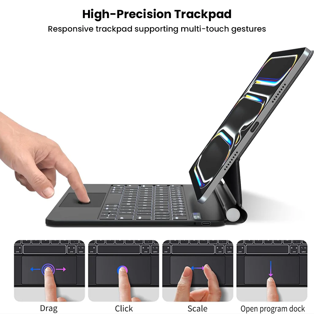 Magic Keyboard Case for iPad Pro 13 inch M5/M4 Floating Cantilever Stand - Image 3