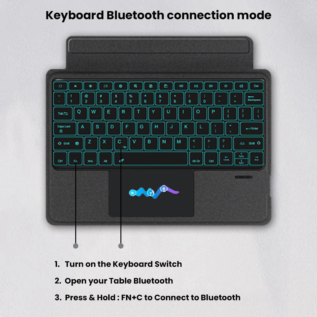 M6124 Keyboard Case for Xiaomi Pad 6s Pro 12.4 inch 2024 - Image 5