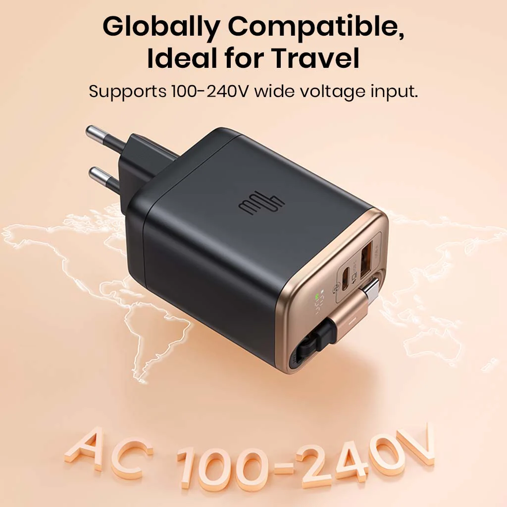Mcdodo- 40W PD GaN Charger with Type-C Retractable Cable - Image 13