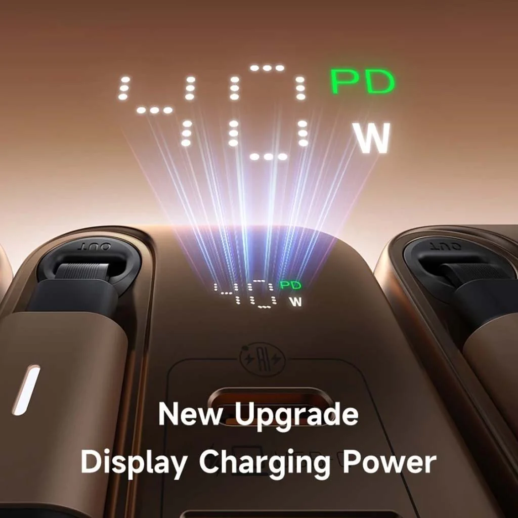 Mcdodo- 40W PD GaN Charger with Type-C Retractable Cable - Image 5