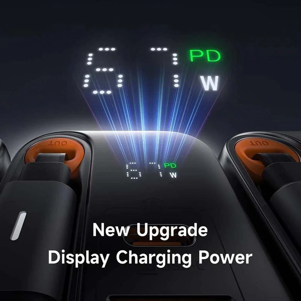 Mcdodo- 67W PD GaN Charger with Type-C Retractable Cable - Image 5