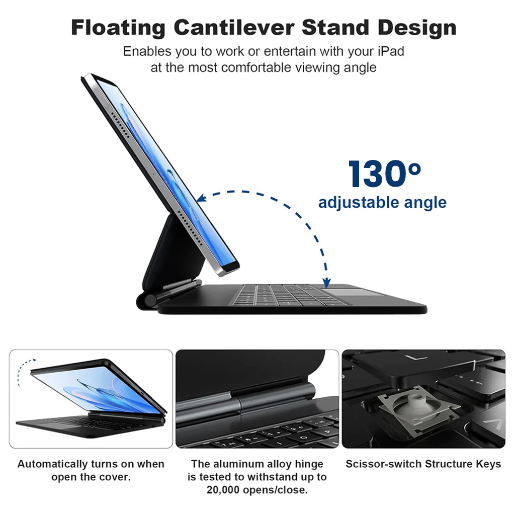 MK-M7112 Magic keyboard Case for Xiaomi Pad 7 / 7 Pro 11.2” - Image 4