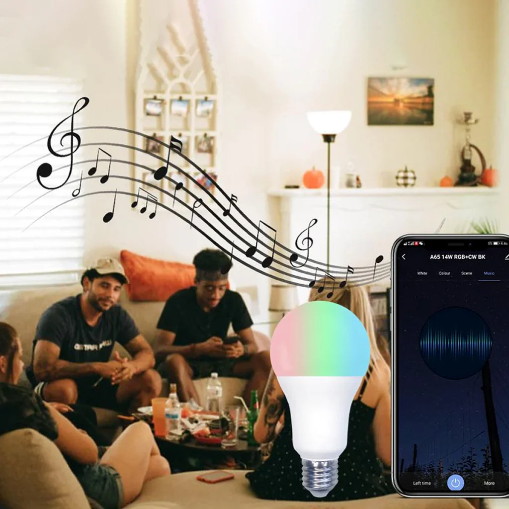 MOES - 14W RGB+C+W Smart LED Bulb - Image 3