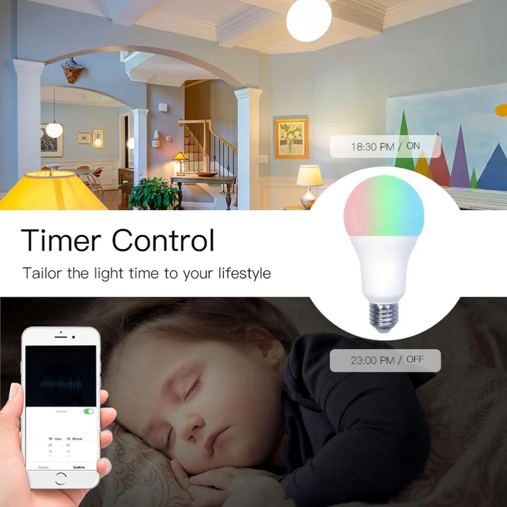MOES - 14W RGB+C+W Smart LED Bulb - Image 5