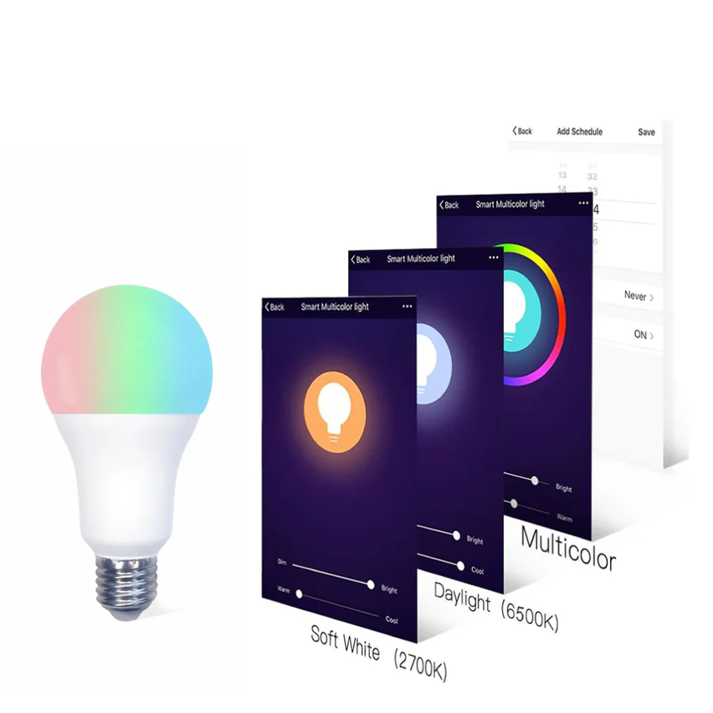 MOES - 14W RGB+C+W Smart LED Bulb - Image 7