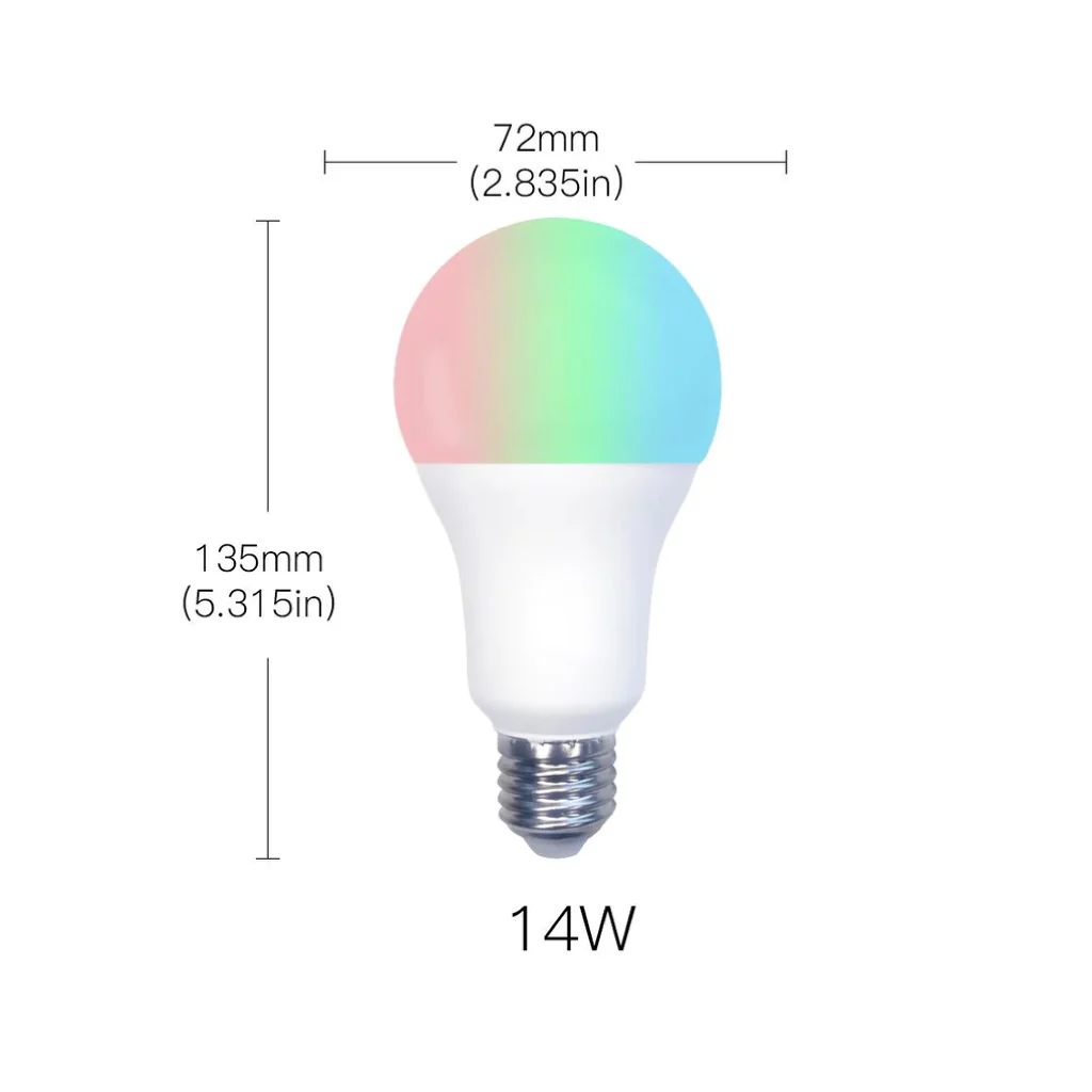 MOES - 14W RGB+C+W Smart LED Bulb - Image 8