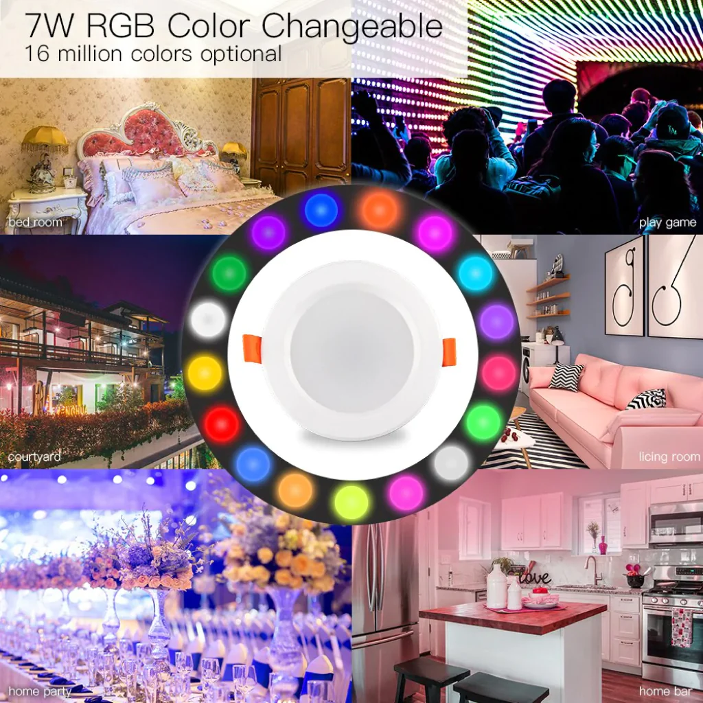 MOES - 7W WiFi RGB+C+W Smart LED Downlight - Image 3