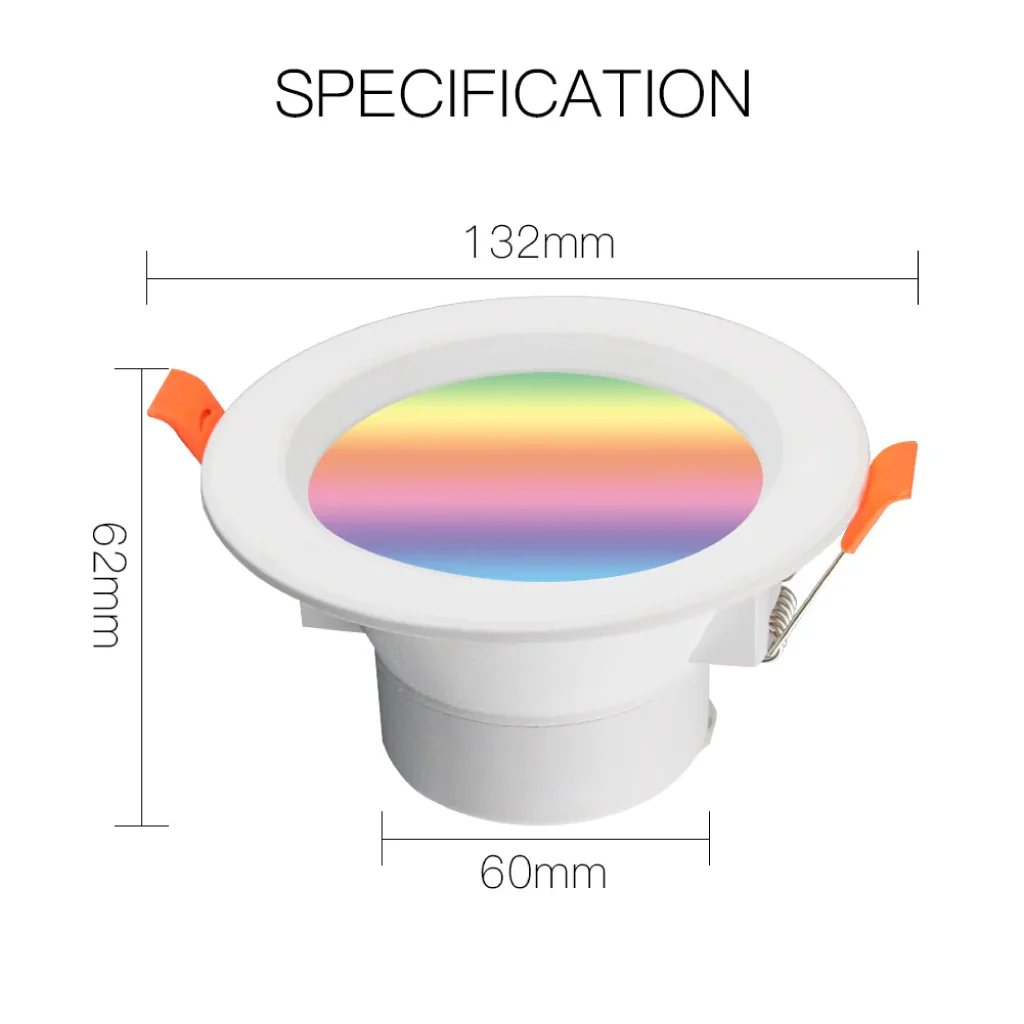MOES - 7W WiFi RGB+C+W Smart LED Downlight - Image 6