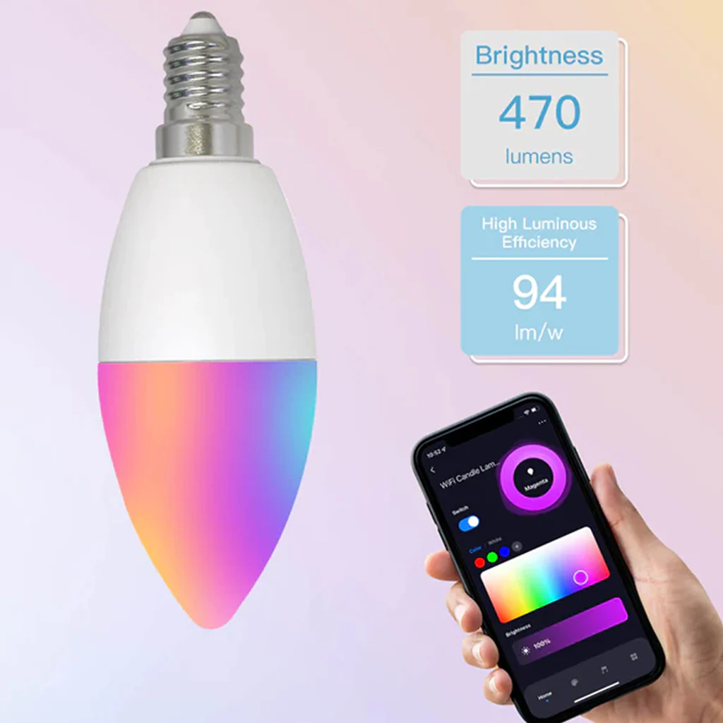 Moes - E14 6W WiFi Smart LED Light Bulb - Image 2