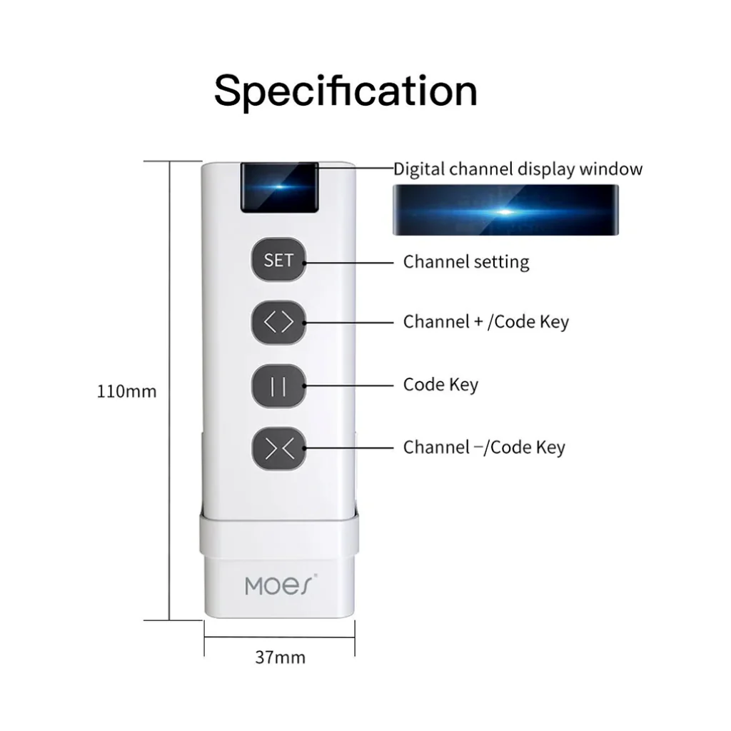 MOES - Smart Curtain Remote Control - Image 9