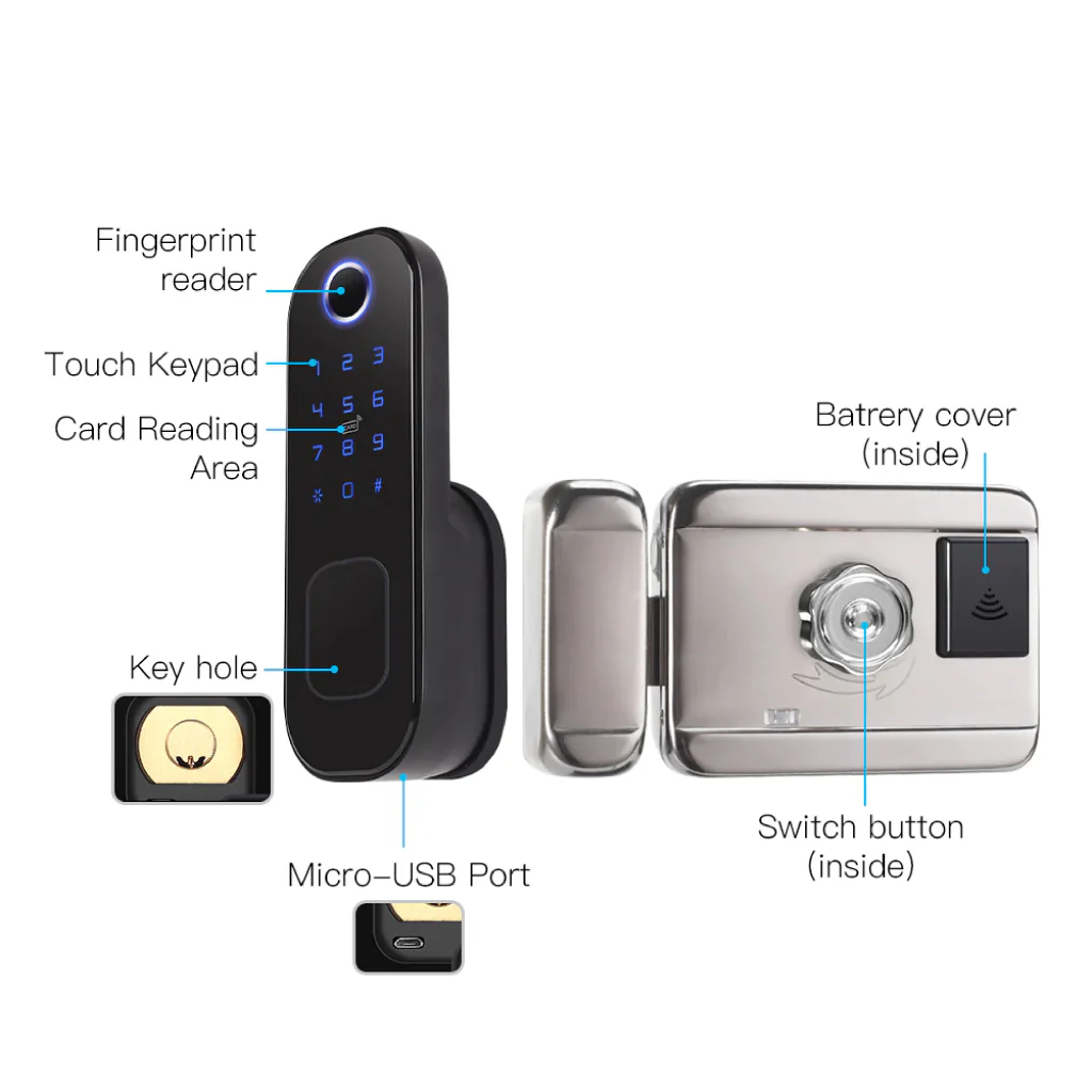 MOES - WDL-R5 WiFi Smart Door Lock - Image 6