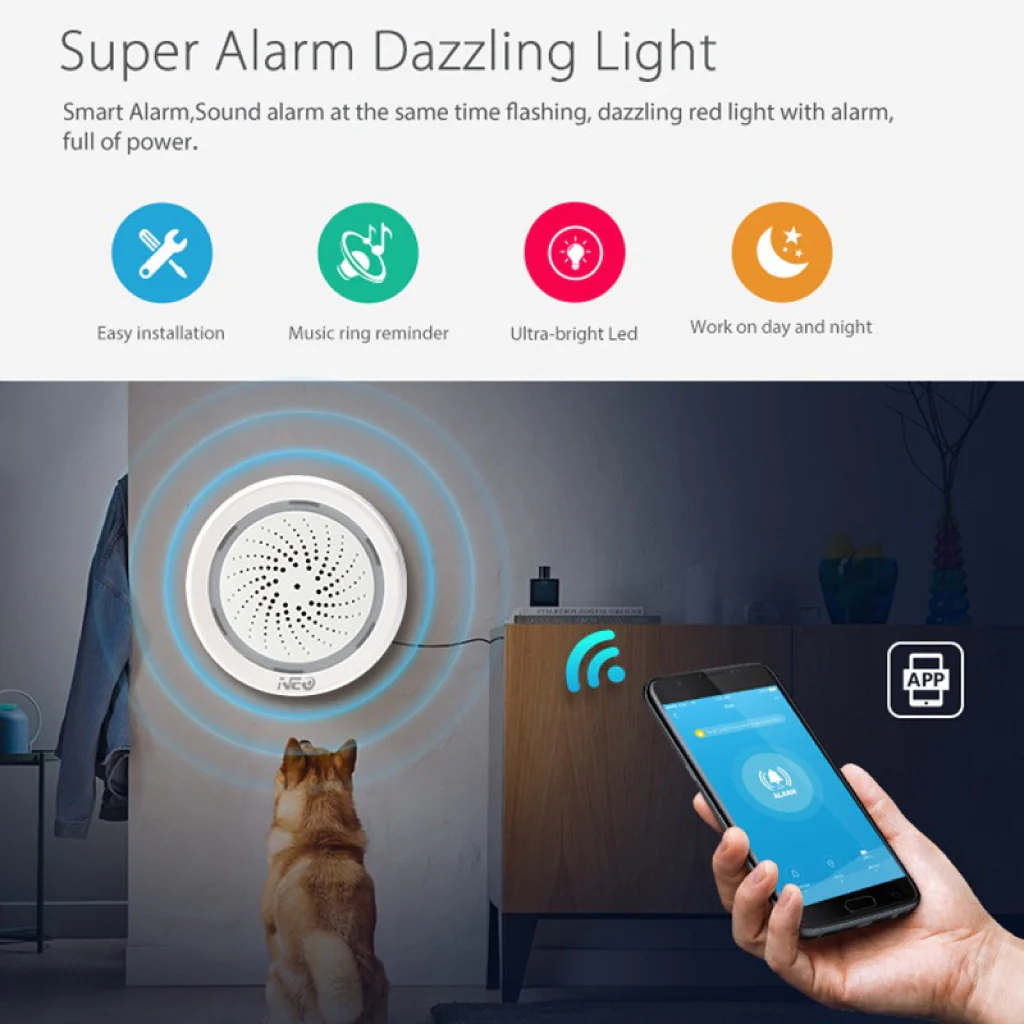 MOES - WiFi Smart 3 in 1 Siren Alarm - Image 4