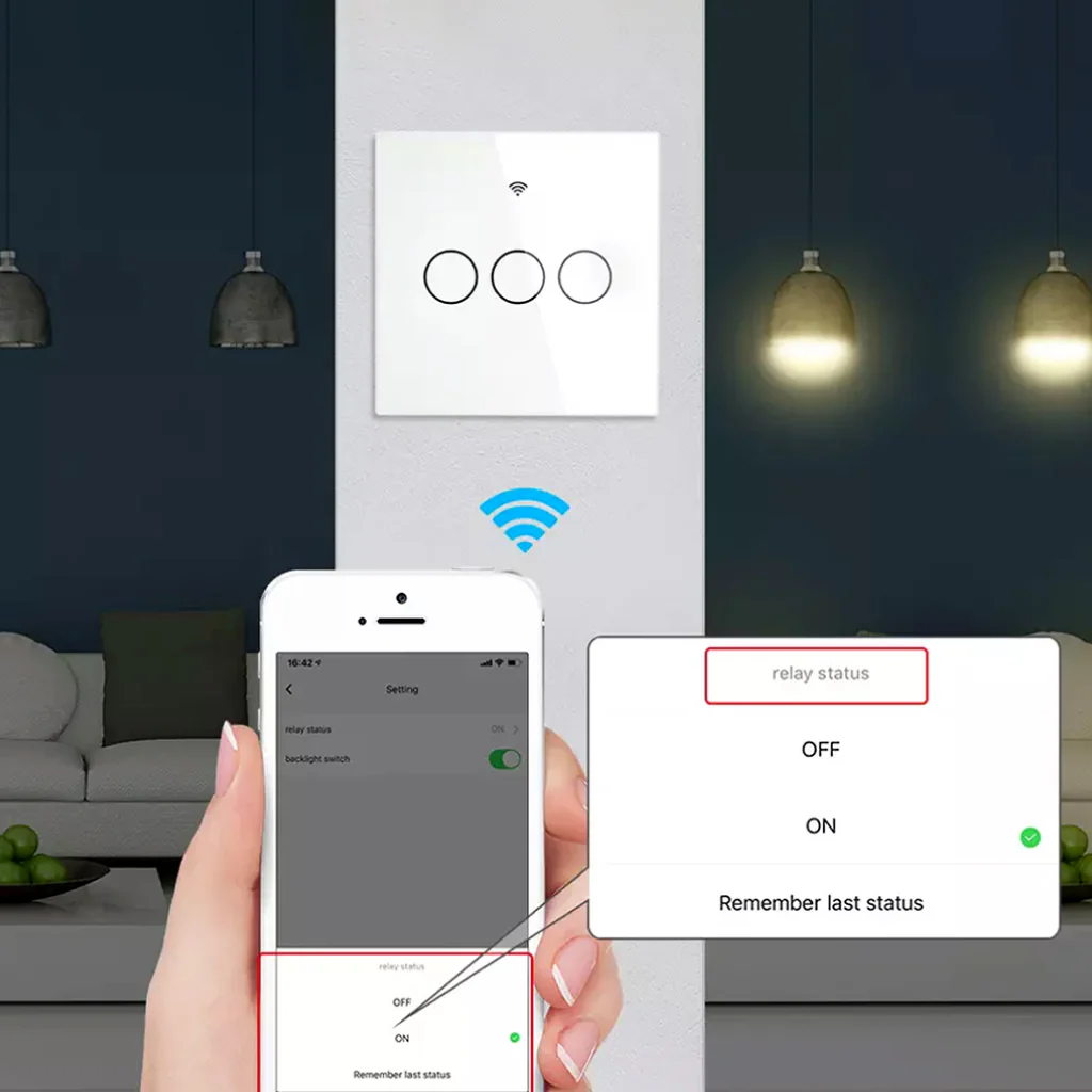 MOES - WiFi Wall Touch Smart Switch - Image 4