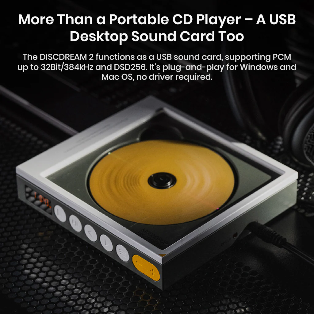 MOONDROP DISCDREAM 2 Portable HiFi CD Player - Image 6