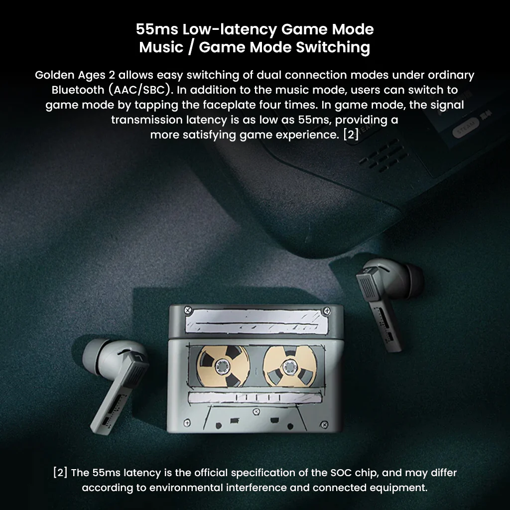 MOONDROP- Golden Ages 2 13mm Planar Magnetic Hi-Fi ANC TWS Earphones - Image 19